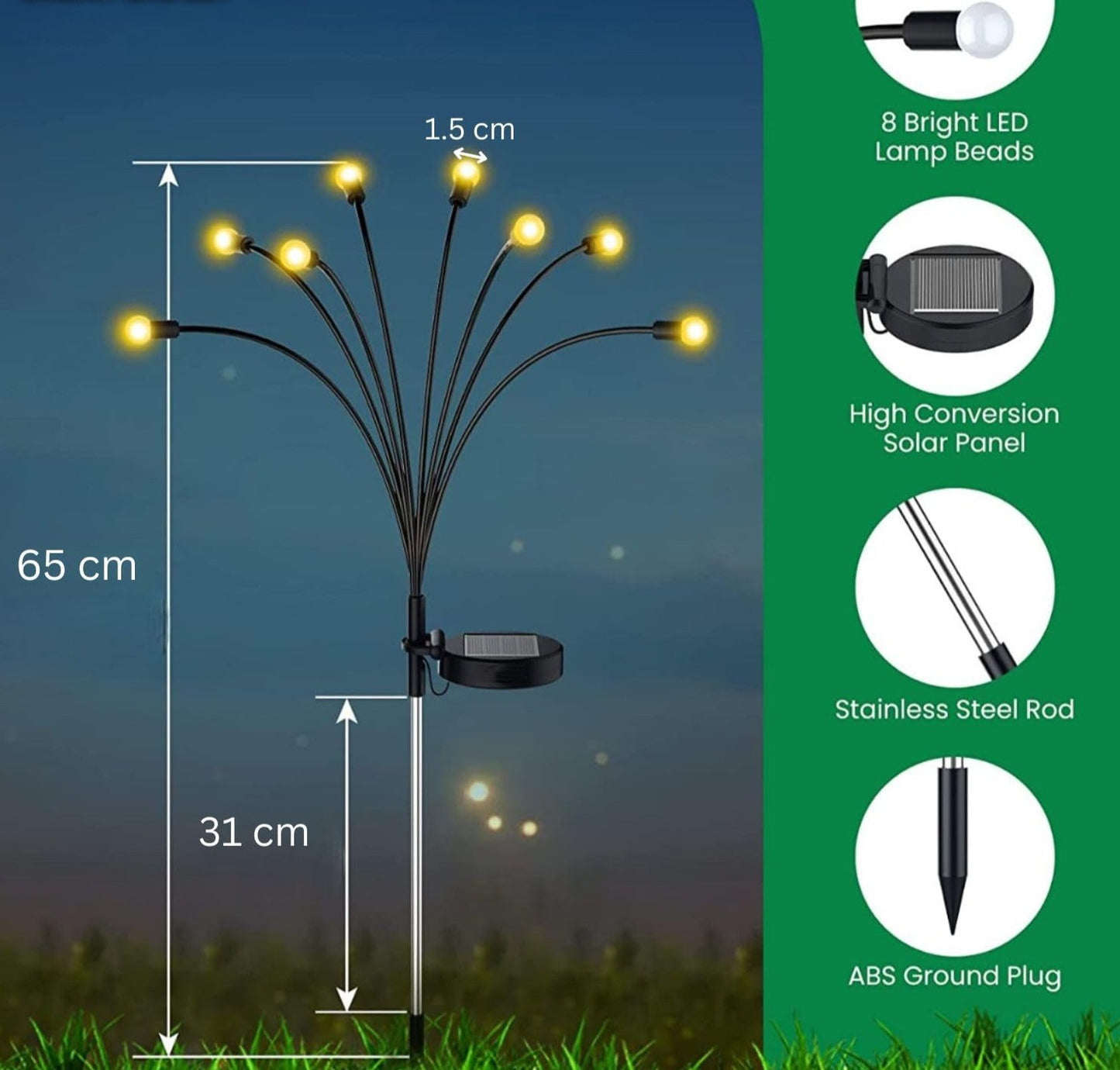 Solar Firefly Outdoor Lights