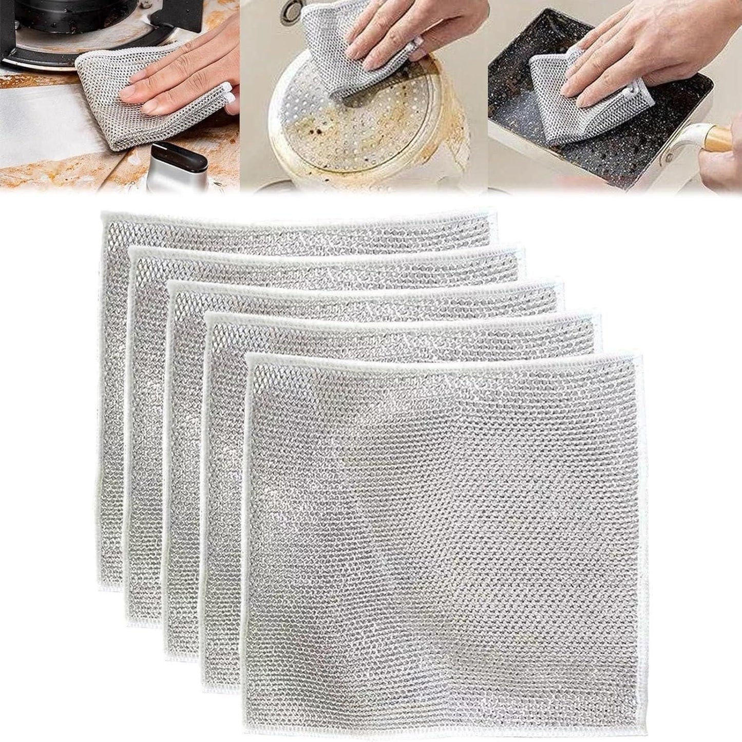 Multifunctional Non-Scratch Dish Wash Cloth