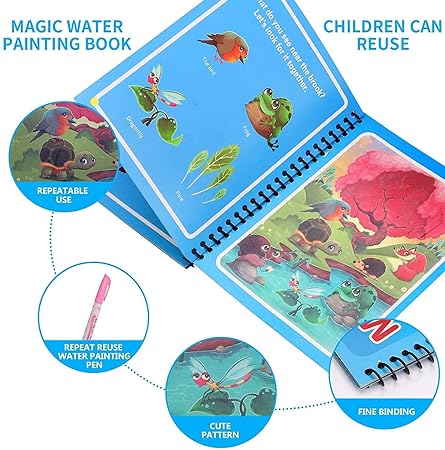 ✨Magical Water Painting Book📚(Pack of 4)
