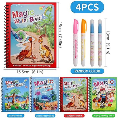 ✨Magical Water Painting Book📚(Pack of 4)